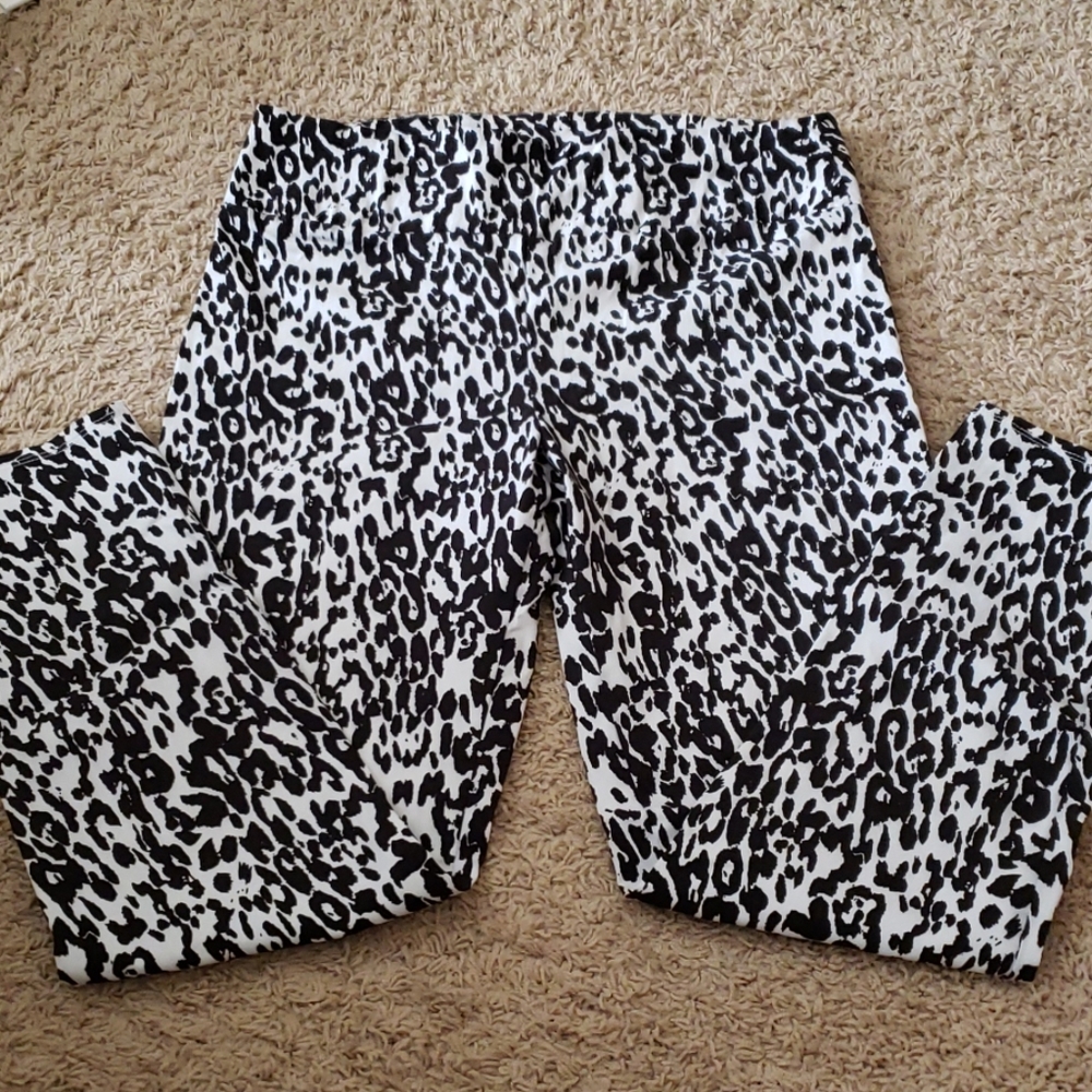 Stretchy animal print pants